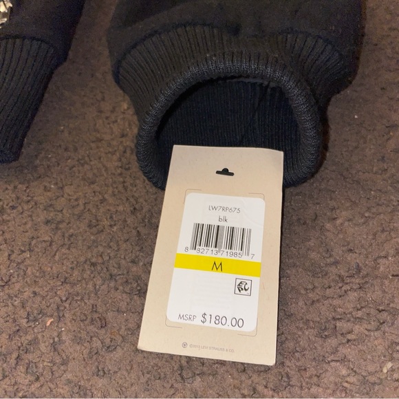 Levi’s Wool-Blend Rib Knit Bomber Jacket - Picture 8 of 11